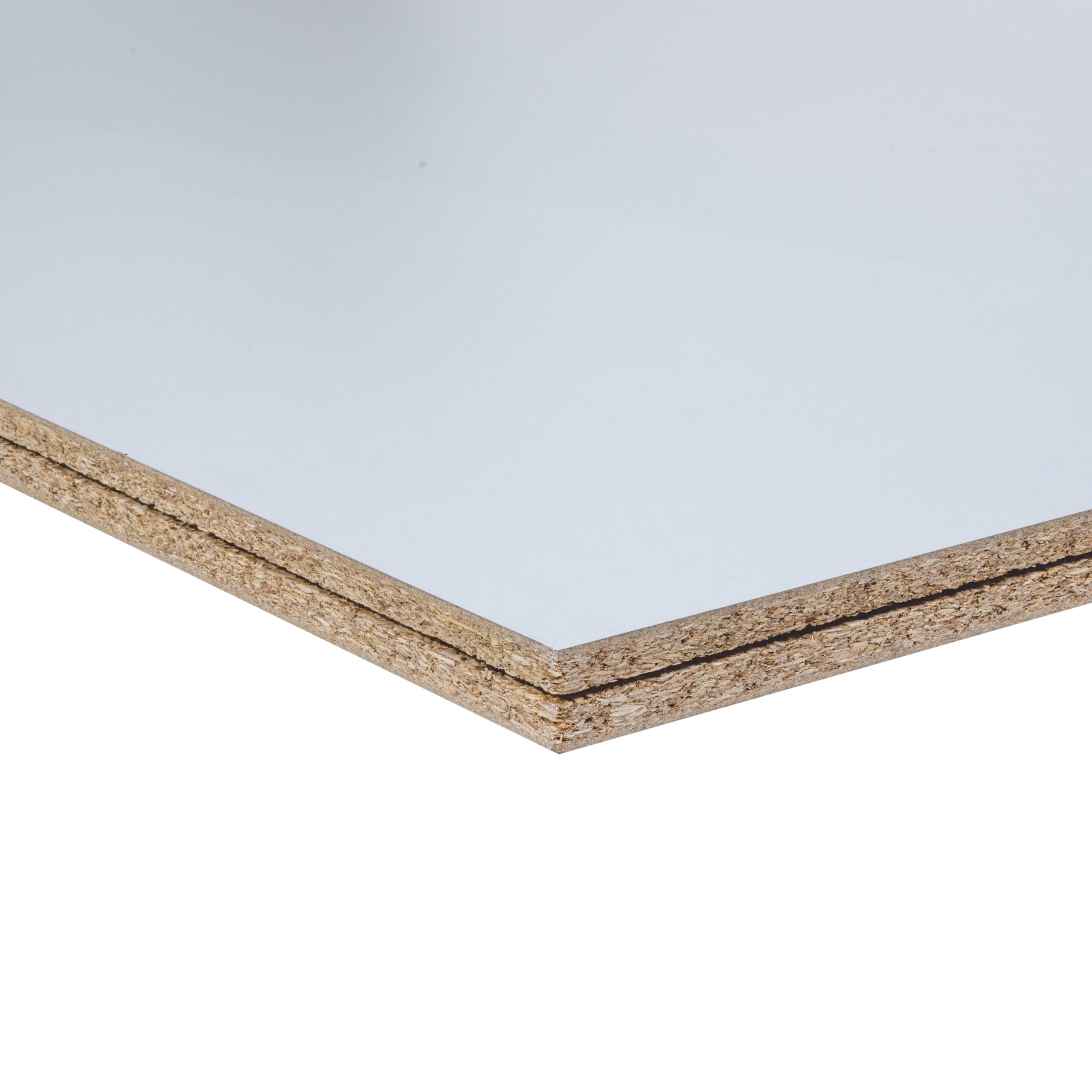 LBX 8000 Spanplattenboden natur/weiß 2400 x 510 mm, Stärke 38 mm, Melaninharzbeschichtet weiß