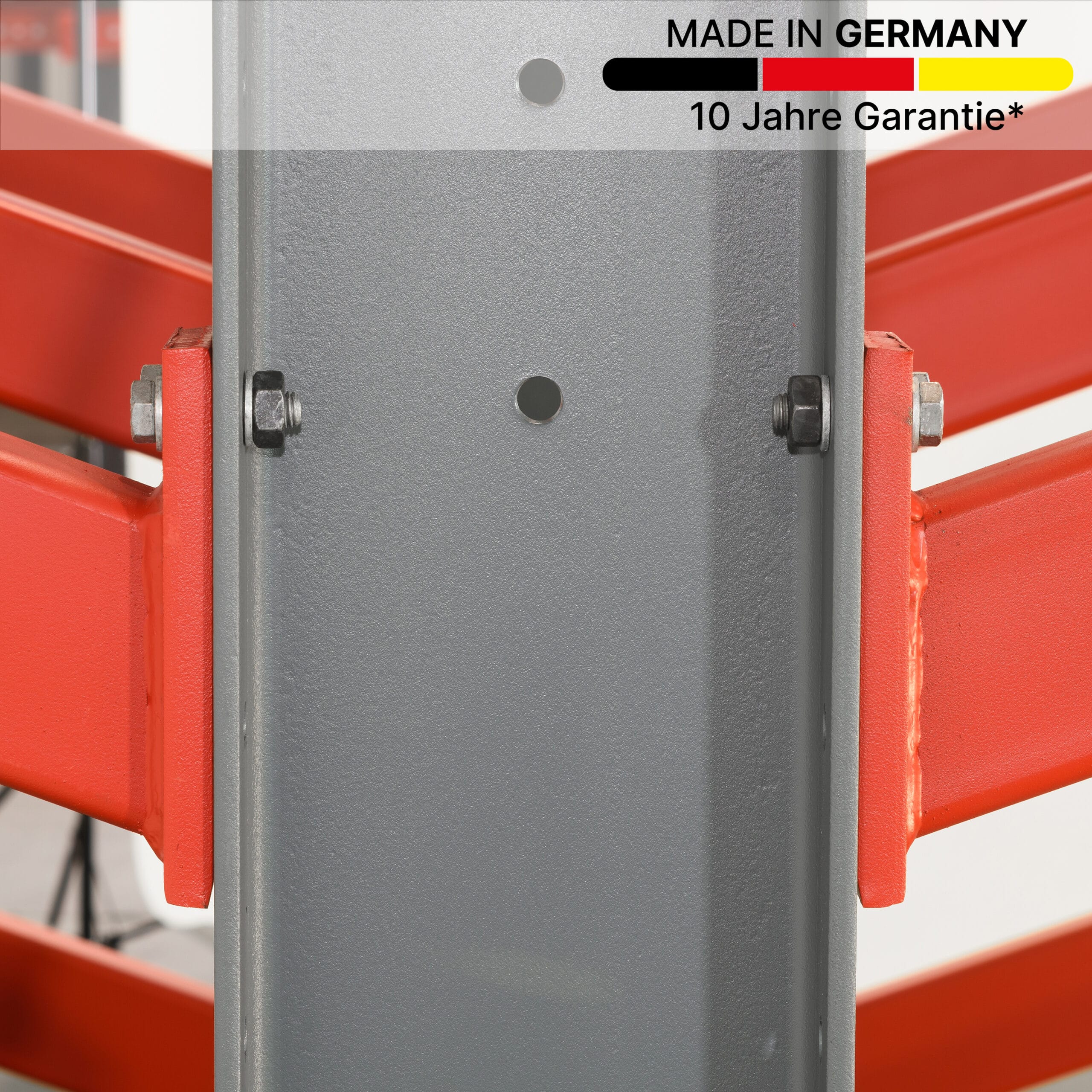 Schrägarmregal, mit MADE IN GERMANY Sticker