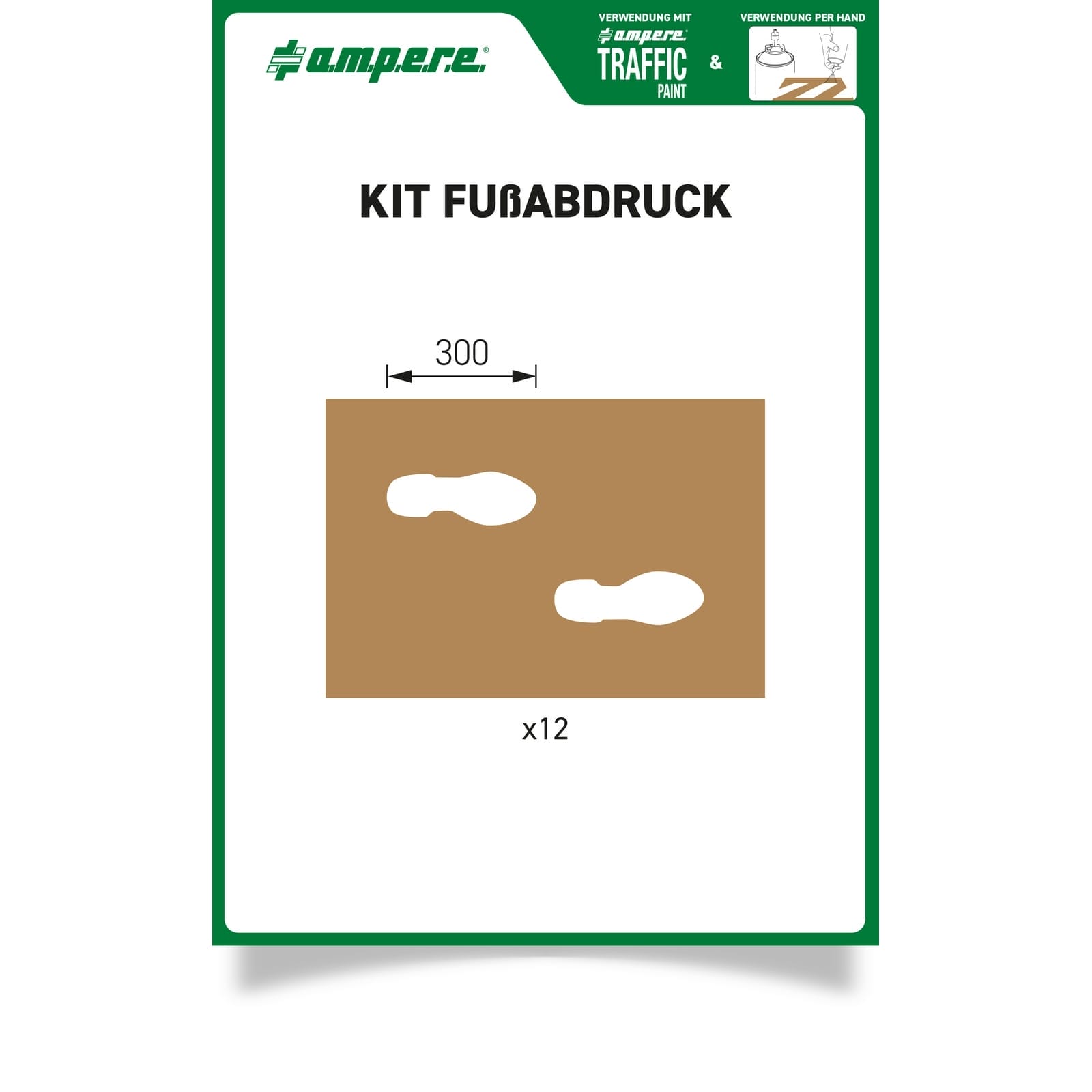 RMX Schablonen KIT Fußabdruck