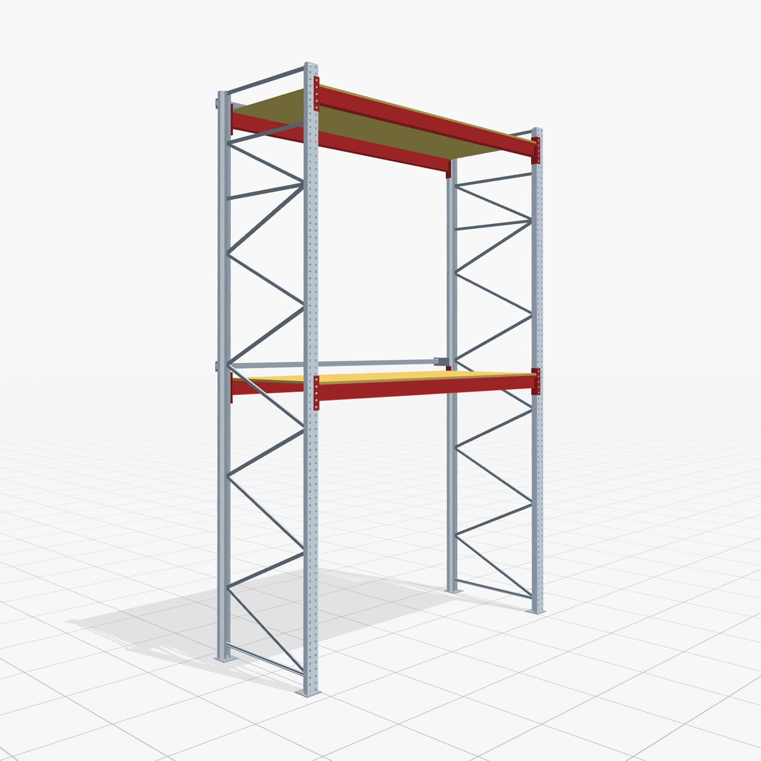 Palettenregale PRX 1000, Europalette, H: 4.600 mm, B: 2.900 mm, Palettengewicht: 750 kg, Palettenplätze: 9