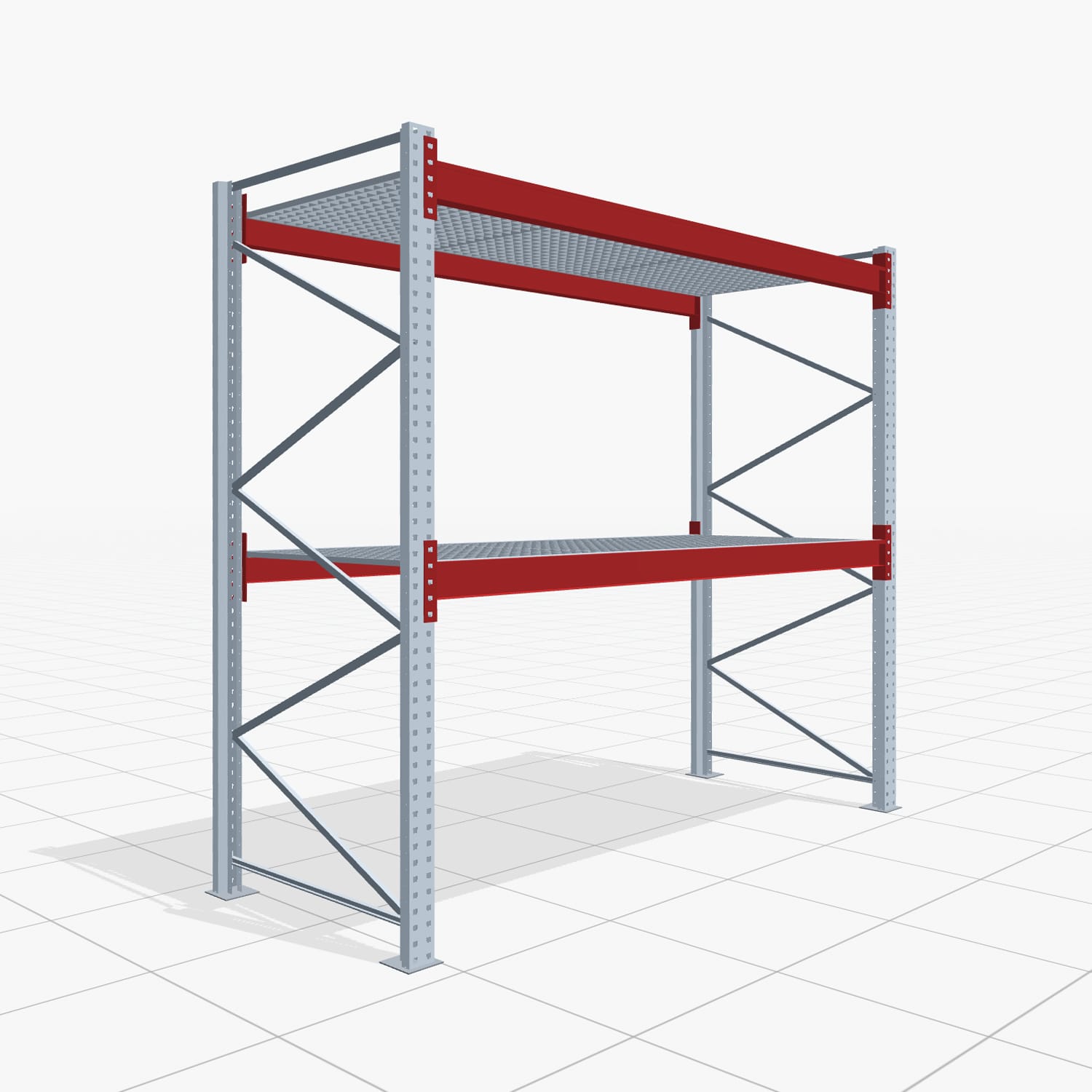 Palettenregale PRX 1000, Europalette, H: 2.600 mm, B: 2.900 mm, Palettengewicht: 750 kg, Palettenplätze: 9
