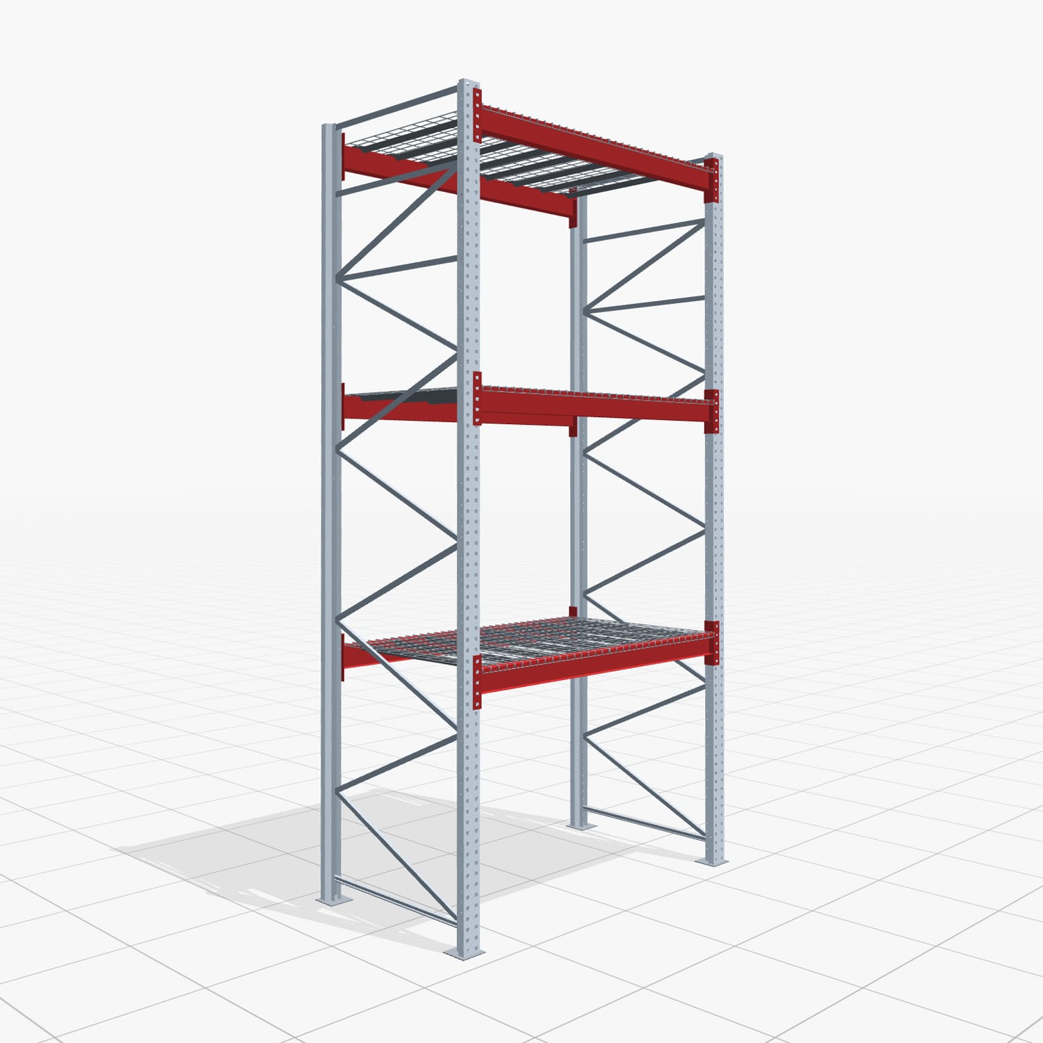 Palettenregale PRX 1000, Europalette, H: 4.100 mm, B: 2.000 mm, Palettengewicht: 750 kg, Palettenplätze: 8