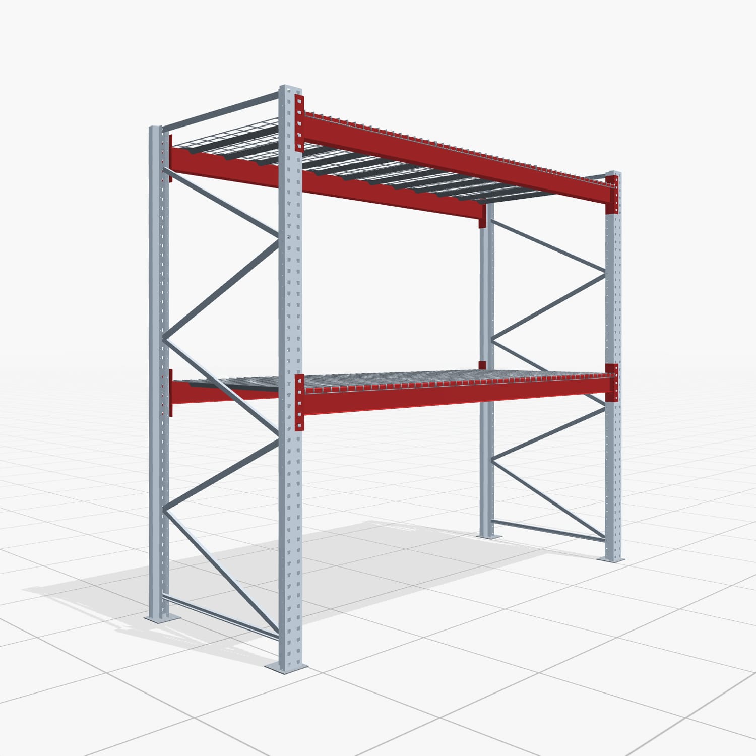 Palettenregale PRX 1000, Europalette, H: 2.600 mm, B: 2.900 mm, Palettengewicht: 750 kg, Palettenplätze: 9