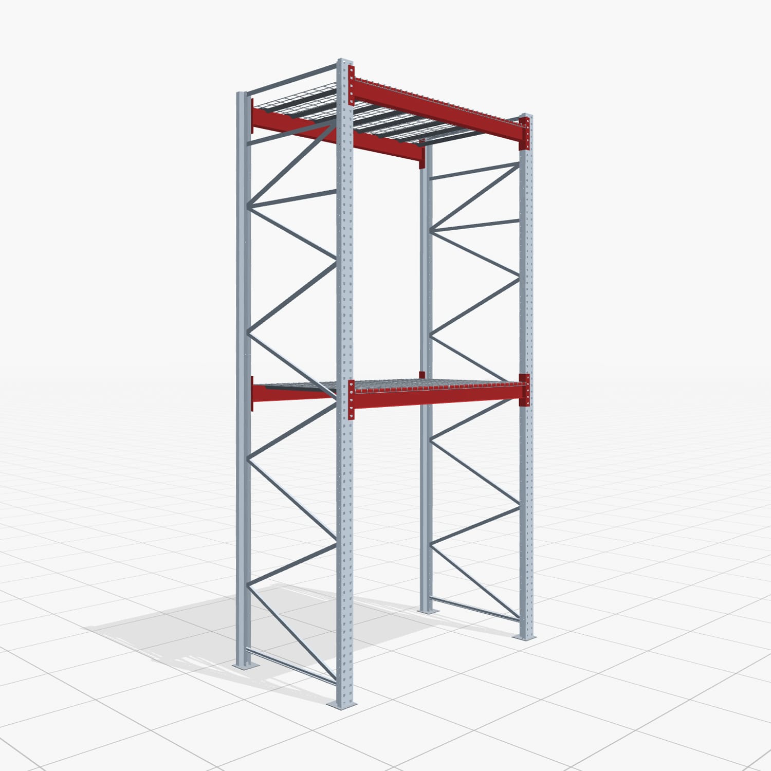 Palettenregale PRX 1000, Europalette, H: 4.100 mm, B: 2.000 mm, Palettengewicht: 750 kg, Palettenplätze: 6