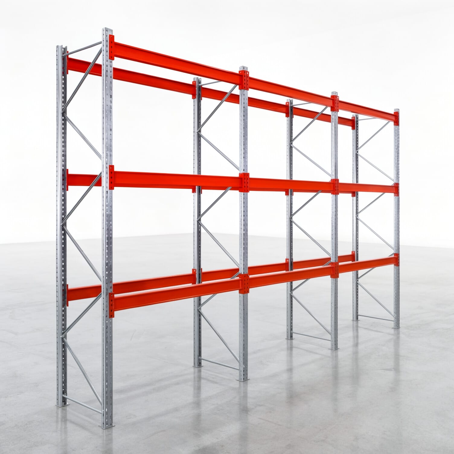 Palettenregale PRX 1000, Europalette, H: 3.600 mm, B: 5.800 mm, Palettengewicht: 1.500 kg, Palettenplätze: 24