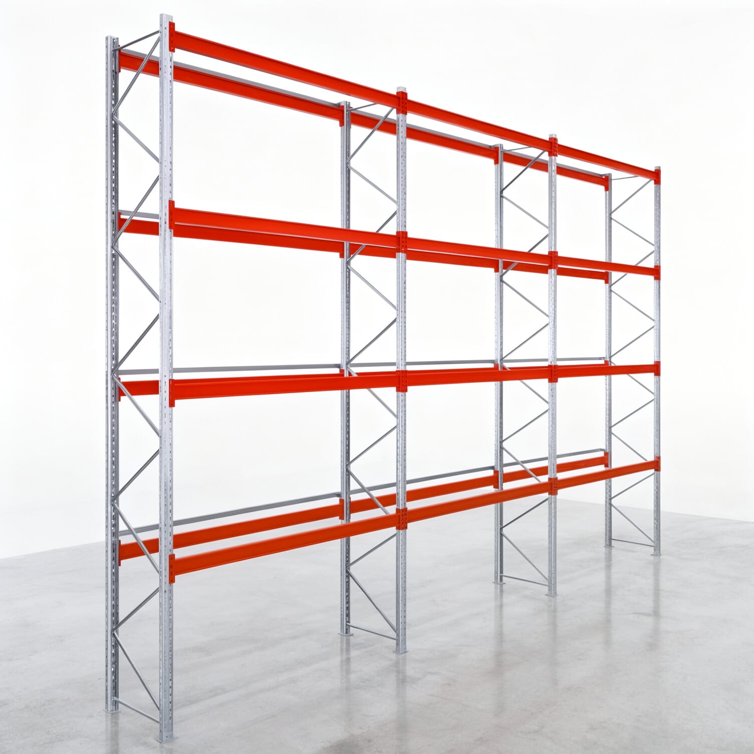 Palettenregale PRX 1000, Europalette, H: 5.600 mm, B: 8.500 mm, Palettengewicht: 1.000 kg, Palettenplätze: 45