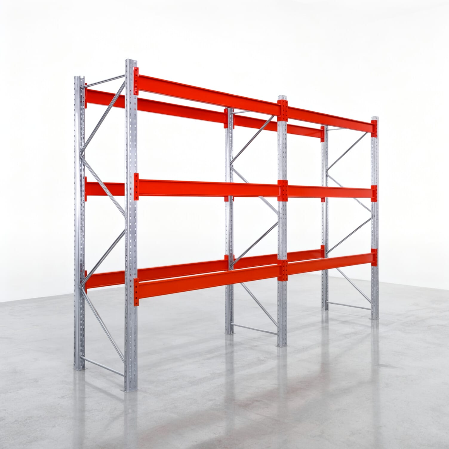 Palettenregale PRX 1000, Europalette, H: 2.600 mm, B: 3.900 mm, Palettengewicht: 1.000 kg, Palettenplätze: 16