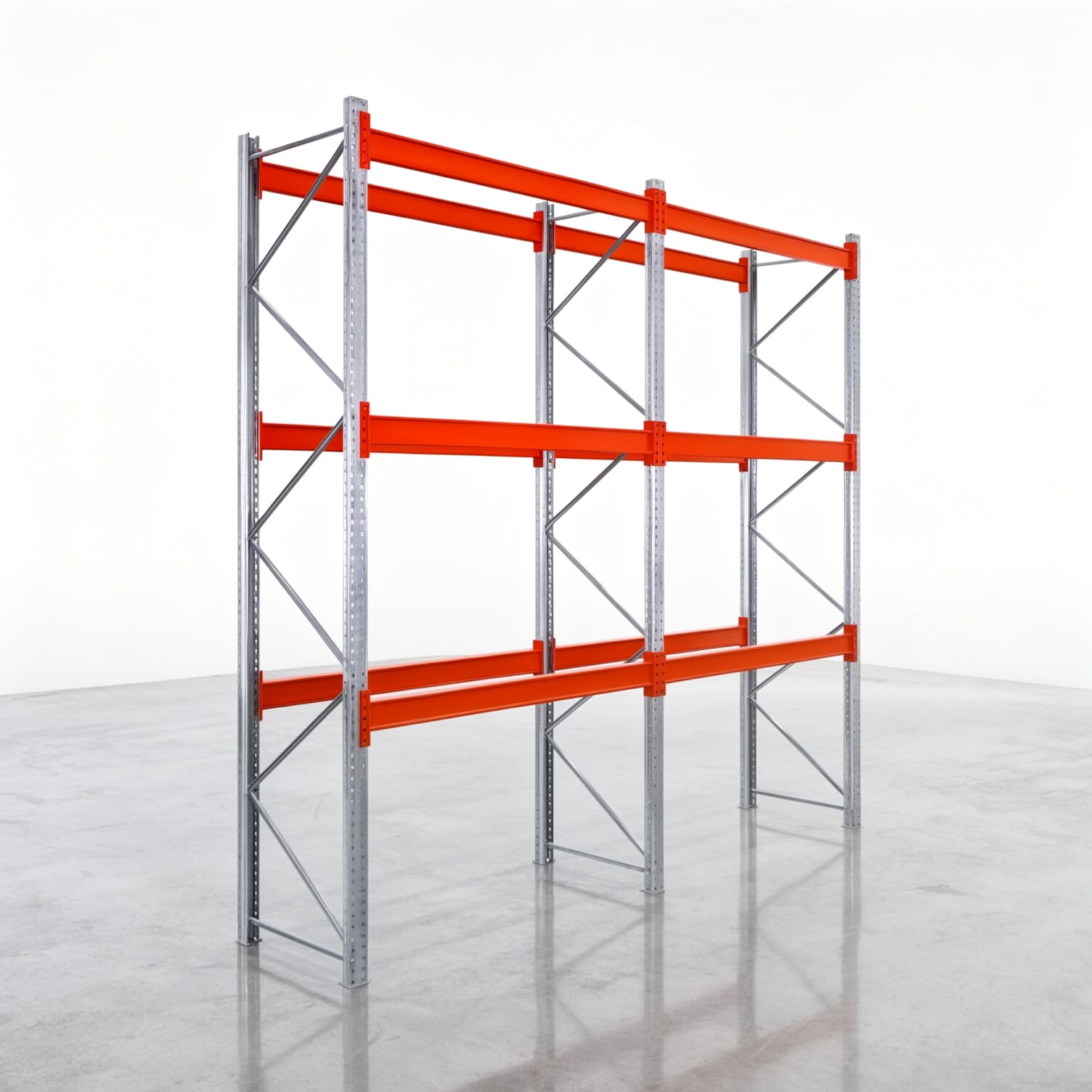 Palettenregale PRX 1000, Europalette, H: 3.600 mm, B: 3.900 mm, Palettengewicht: 1.000 kg, Palettenplätze: 16