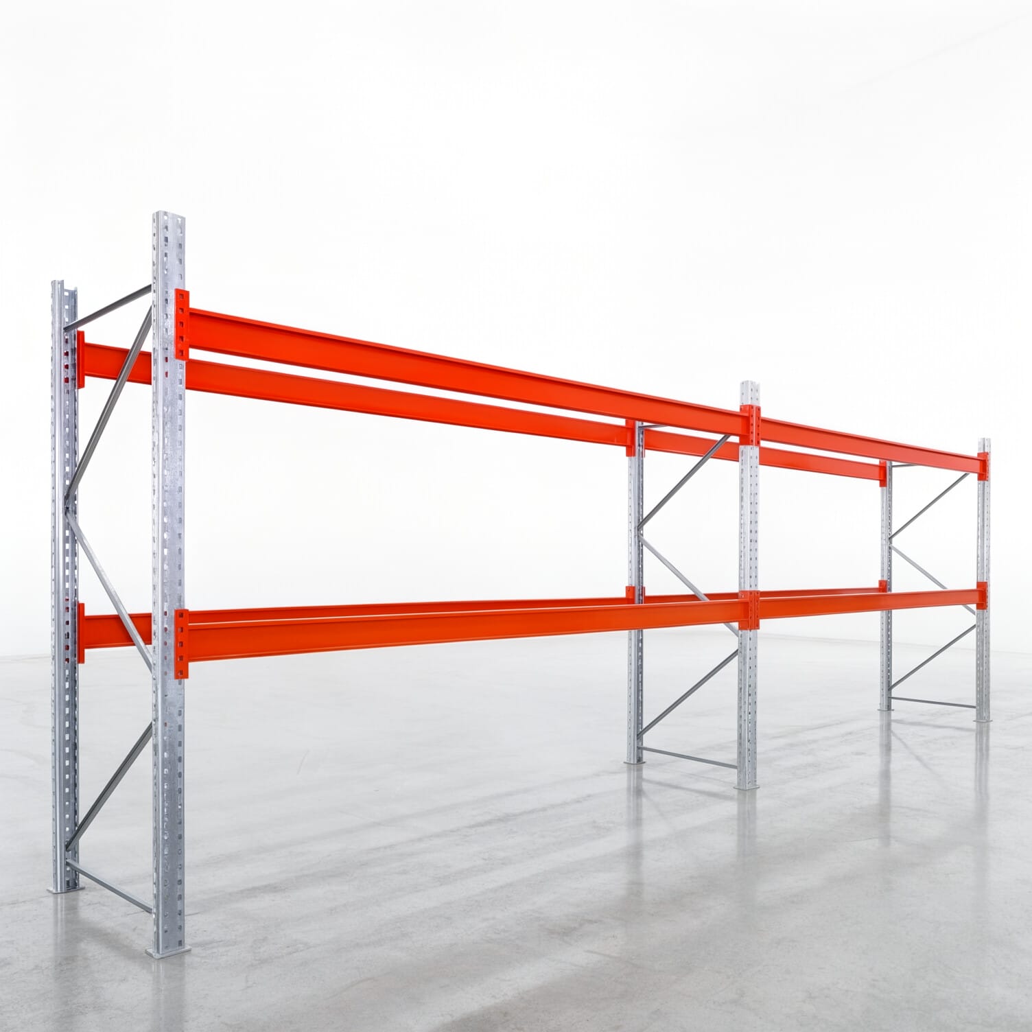 Palettenregale PRX 1000, Industriepalette, H: 2.100 mm, B: 5.700 mm, Palettengewicht: 1.000 kg, Palettenplätze: 18