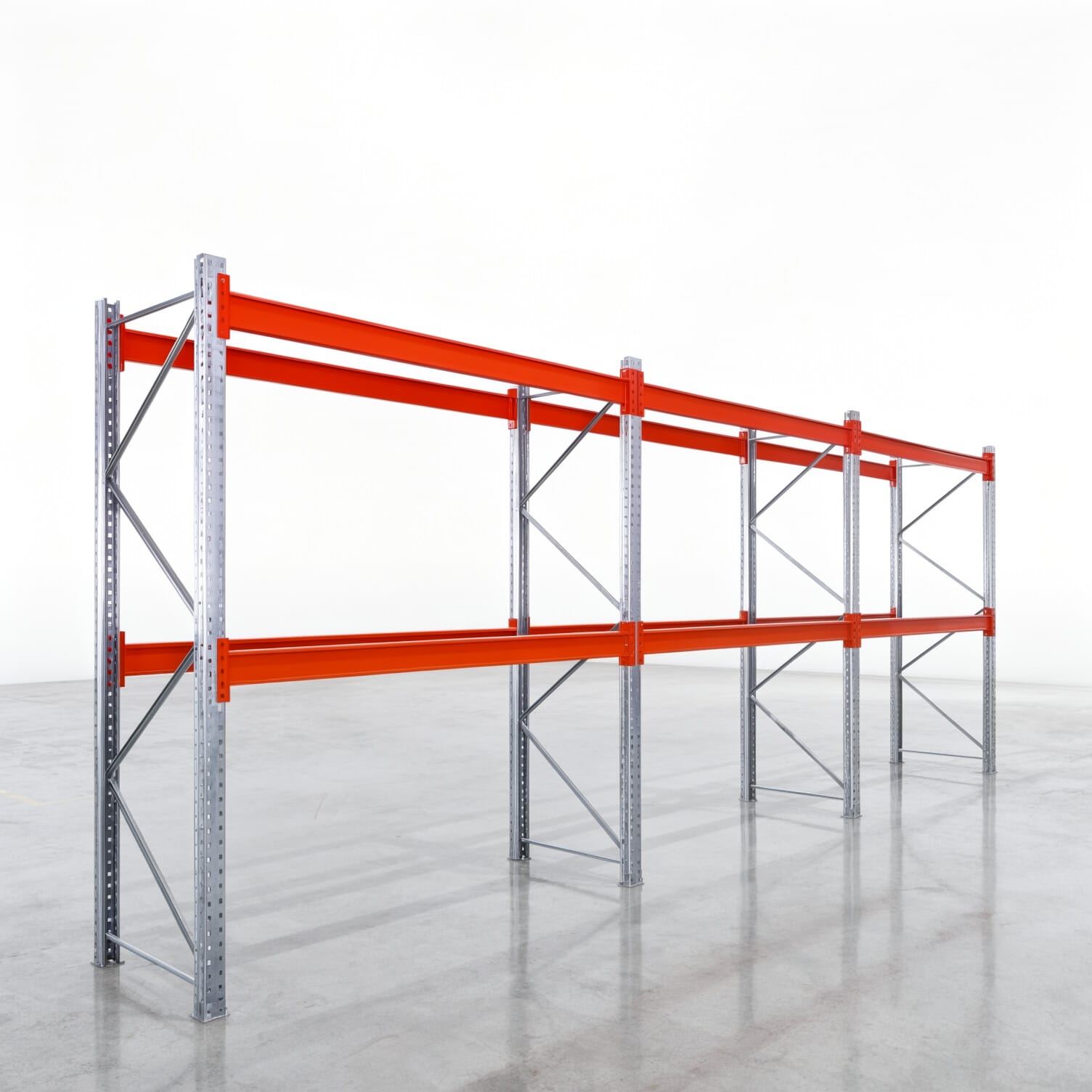 Palettenregale PRX 1000, Industriepalette, H: 2.600 mm, B: 5.800 mm, Palettengewicht: 1.000 kg, Palettenplätze: 18