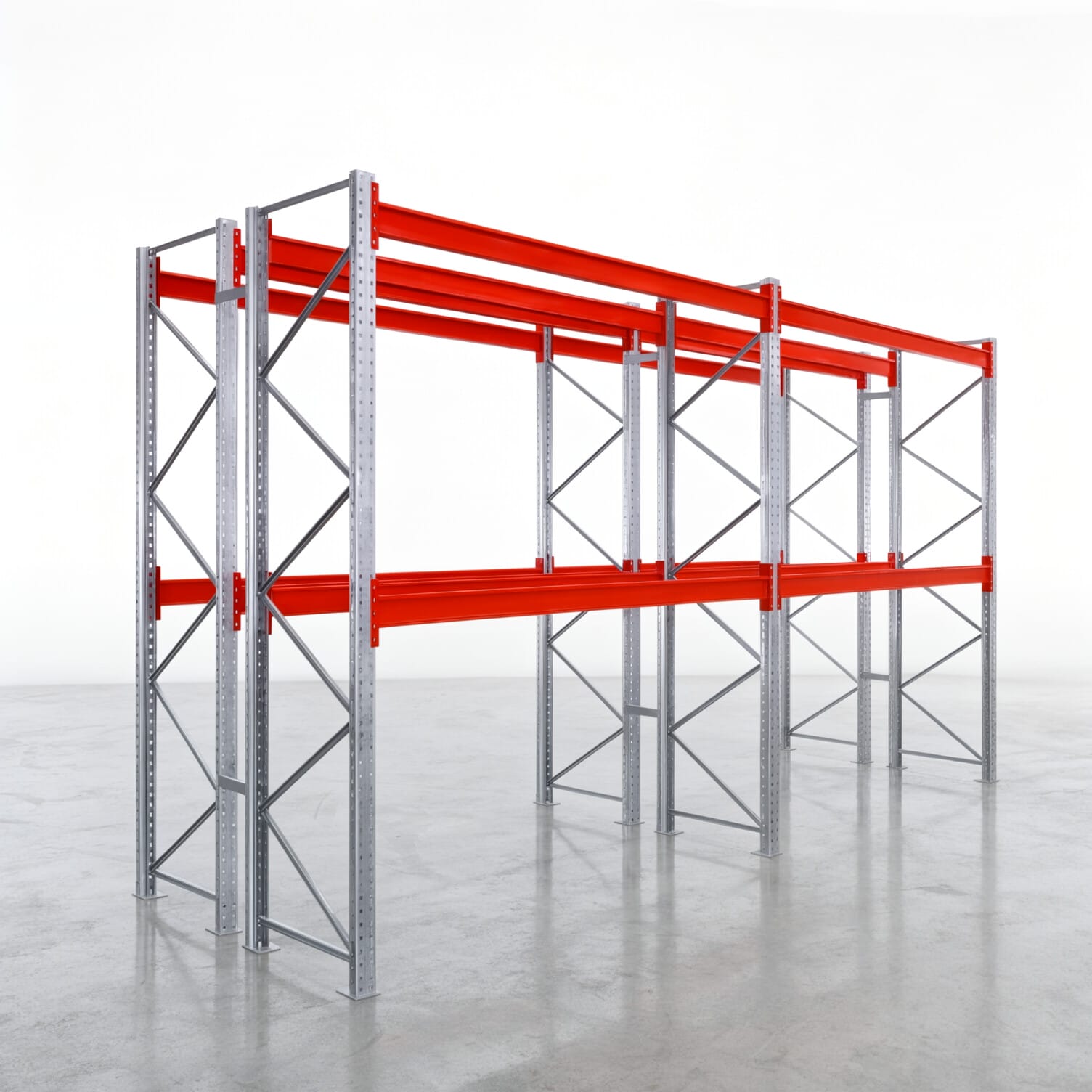 Palettenregale PRX 1000, Europalette, H: 3.100 mm, B: 5.700 mm, Palettengewicht: 500 kg, Palettenplätze: 36