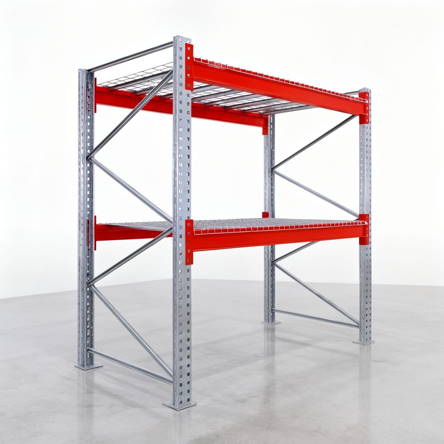 Palettenregale PRX 1000, Europalette, H: 2.100 mm, B: 2.000 mm, Palettengewicht: 500 kg, Palettenplätze: 6