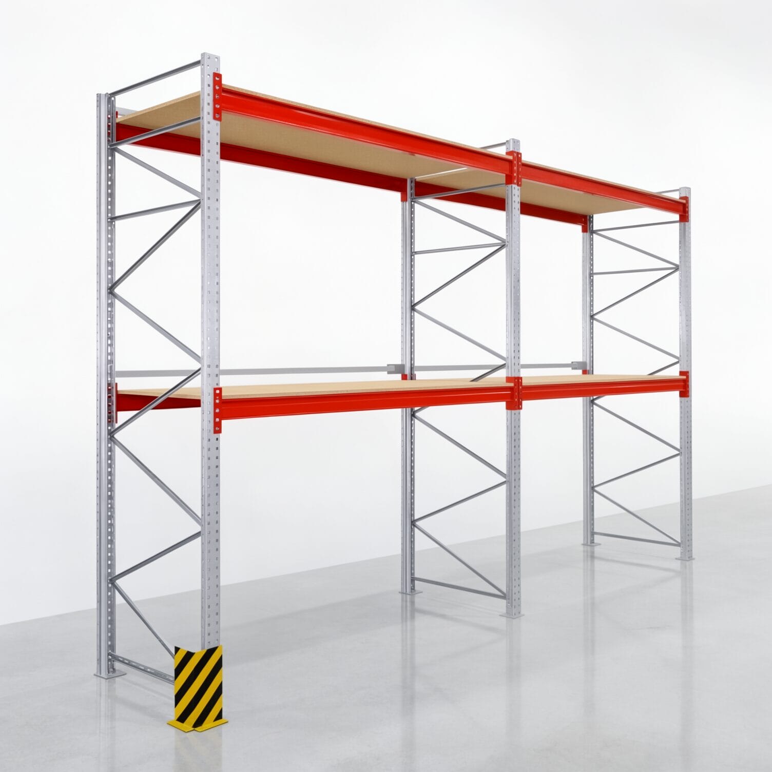 Palettenregale PRX 1000, Europalette, H: 3.600 mm, B: 5.700 mm, Palettengewicht: 500 kg, Palettenplätze: 18