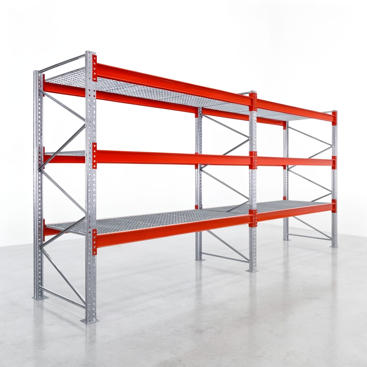 Palettenregale PRX 1000, Europalette, H: 2.600 mm, B: 5.700 mm, Palettengewicht: 500 kg, Palettenplätze: 24