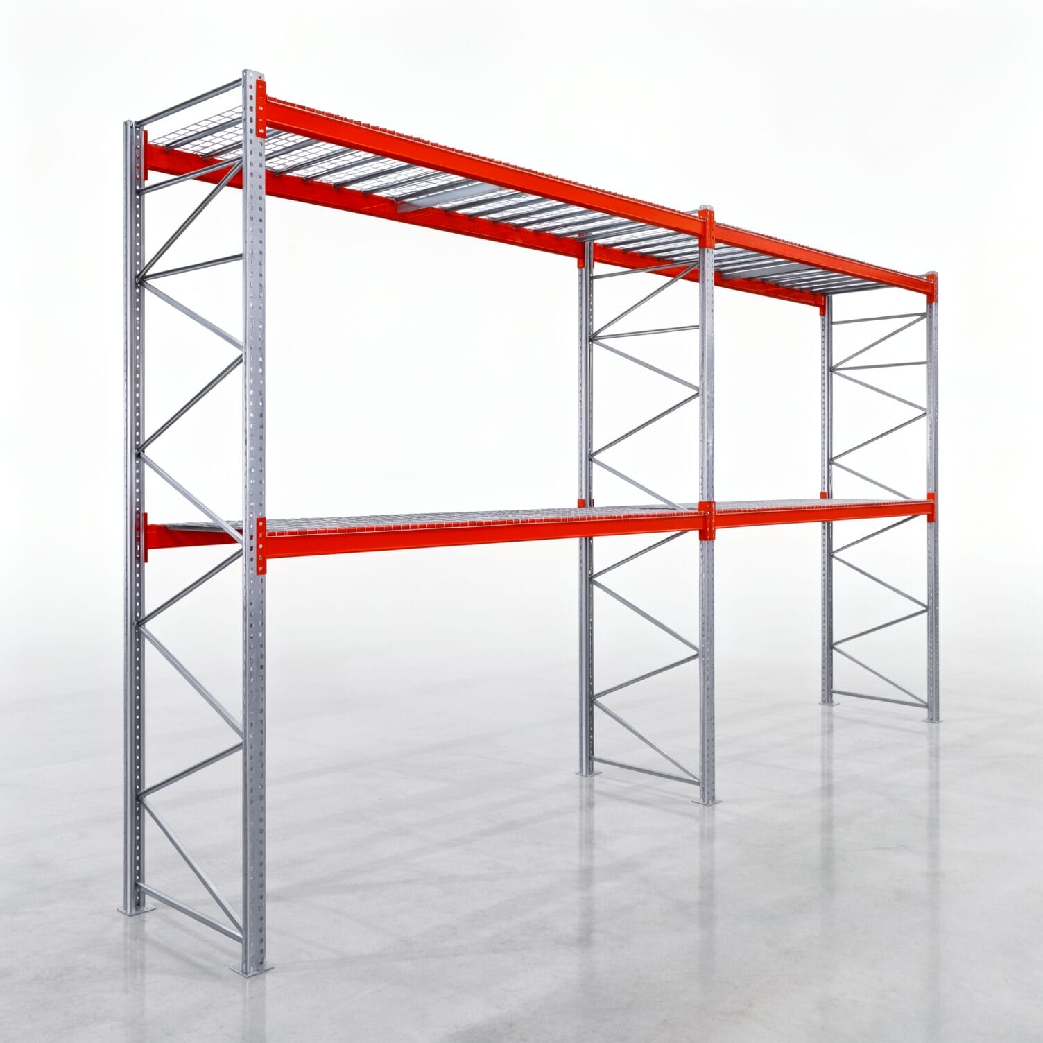 Palettenregale PRX 1000, Europalette, H: 4.100 mm, B: 7.500 mm, Palettengewicht: 1.000 kg, Palettenplätze: 24