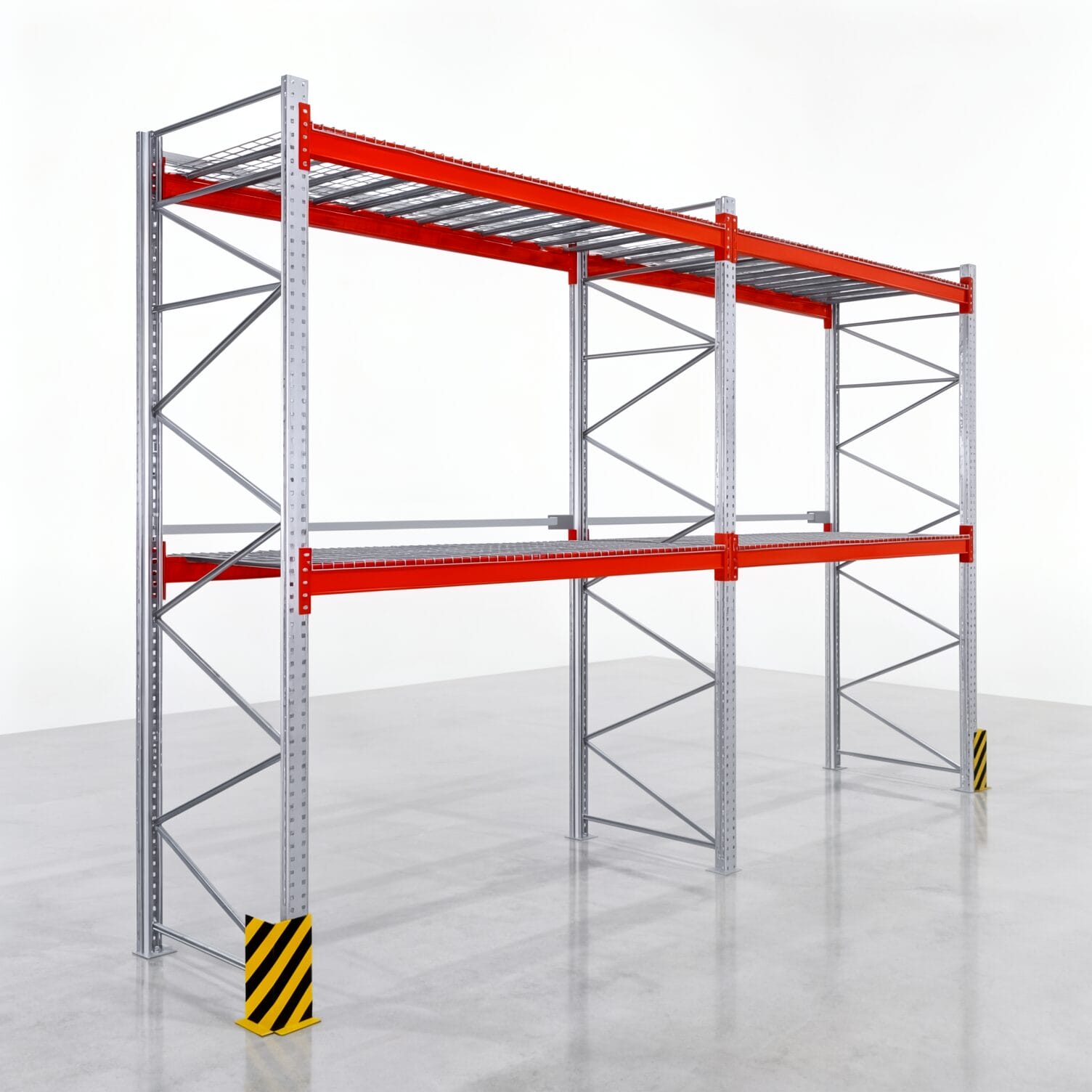 Palettenregale PRX 1000, Europalette, H: 3.600 mm, B: 5.700 mm, Palettengewicht: 750 kg, Palettenplätze: 18