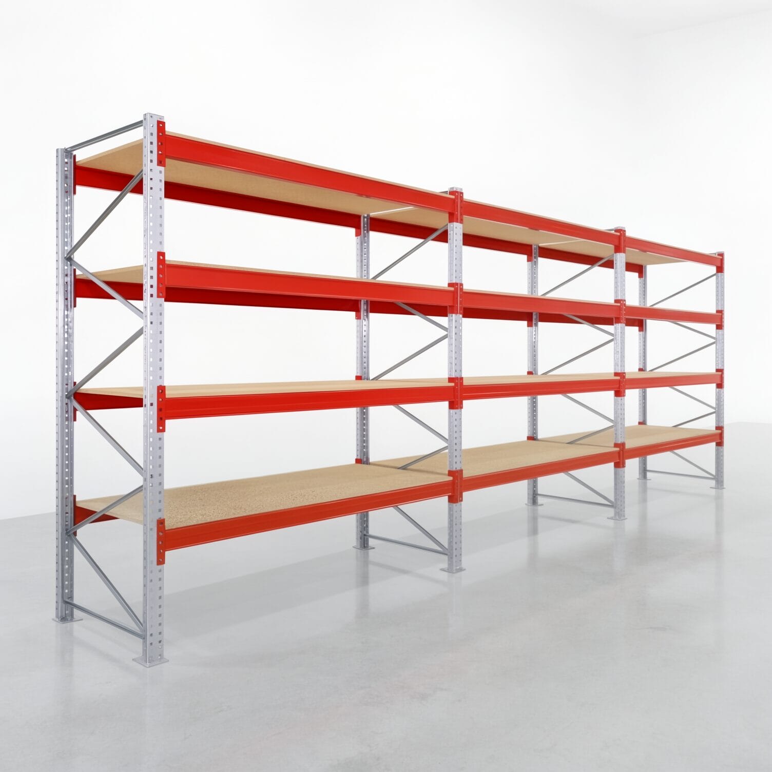 Palettenregale PRX 1000, Europalette, H: 3.100 mm, B: 8.500 mm, Palettengewicht: 1.000 kg, Palettenplätze: 45