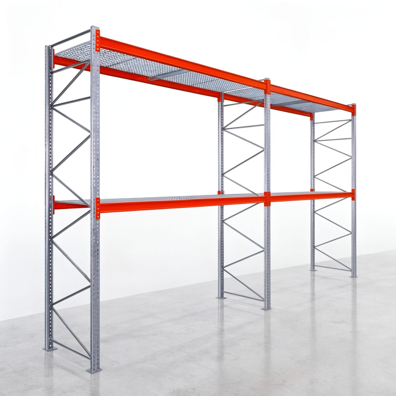 Palettenregale PRX 1000, Europalette, H: 4.100 mm, B: 7.500 mm, Palettengewicht: 1.000 kg, Palettenplätze: 24