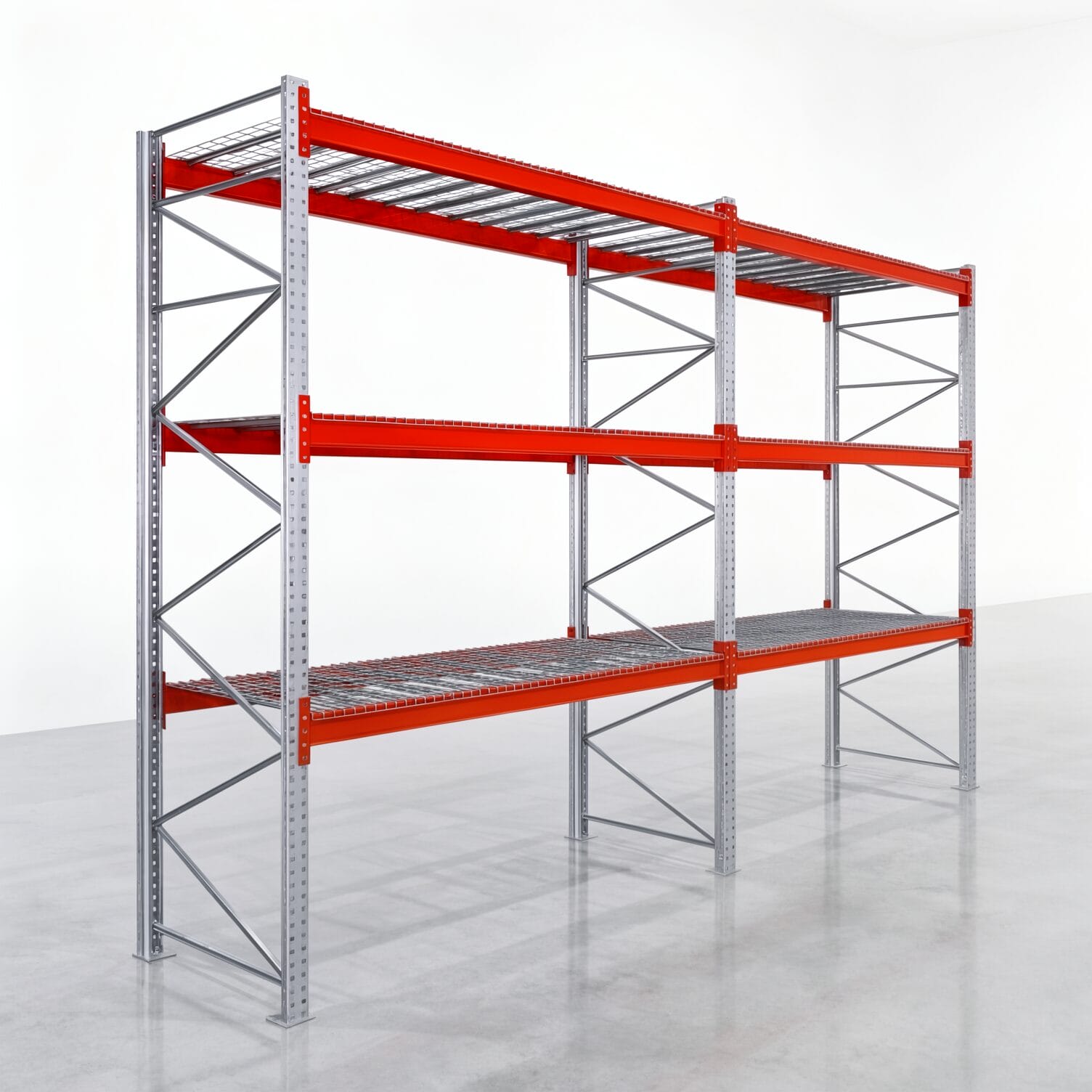 Palettenregale PRX 1000, Europalette, H: 3.600 mm, B: 5.700 mm, Palettengewicht: 500 kg, Palettenplätze: 24