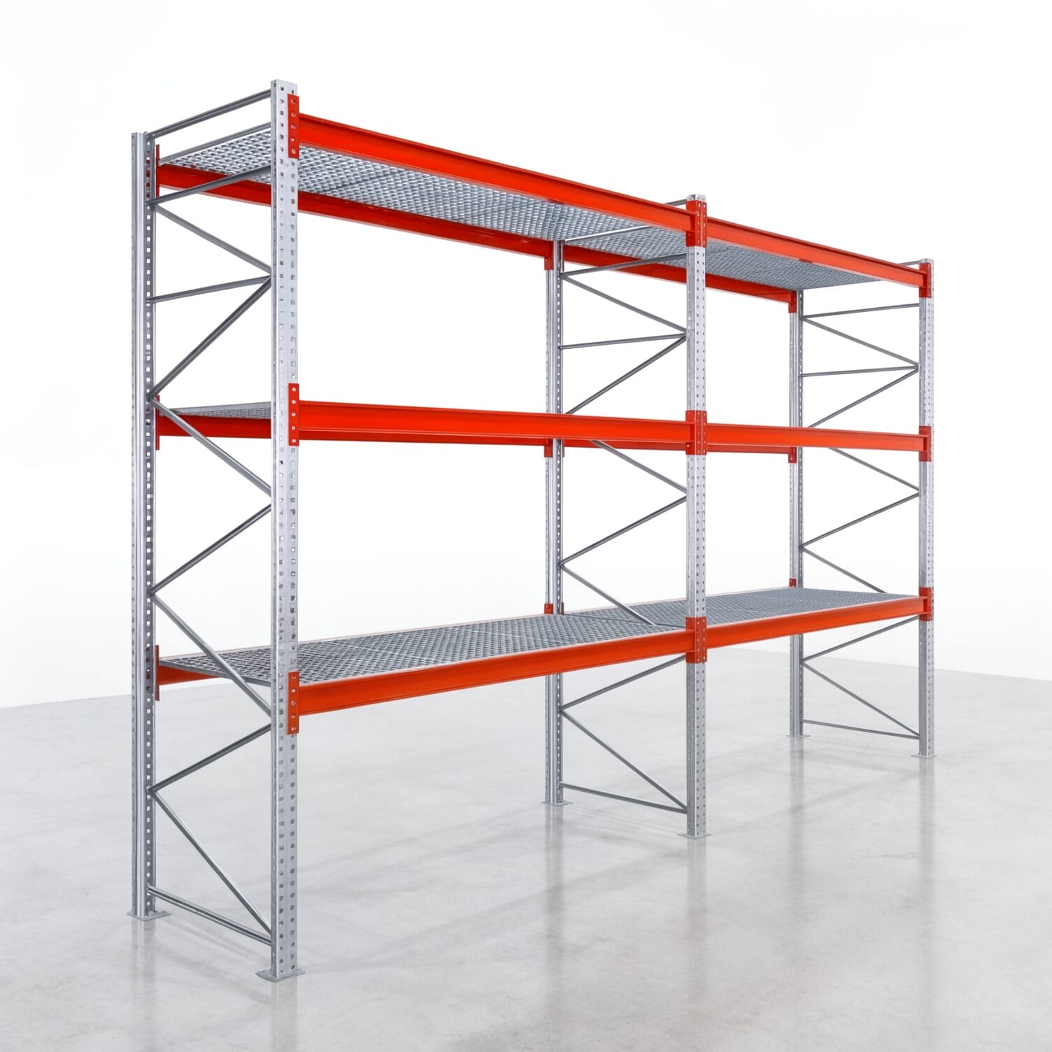 Palettenregale PRX 1000, Europalette, H: 3.600 mm, B: 5.700 mm, Palettengewicht: 750 kg, Palettenplätze: 24