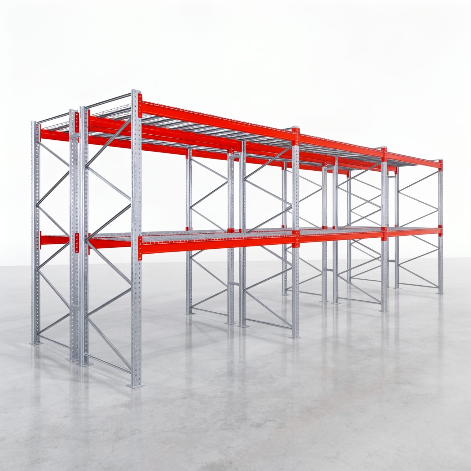 Palettenregale PRX 1000, Europalette, H: 3.100 mm, B: 8.500 mm, Palettengewicht: 1.250 kg, Palettenplätze: 27