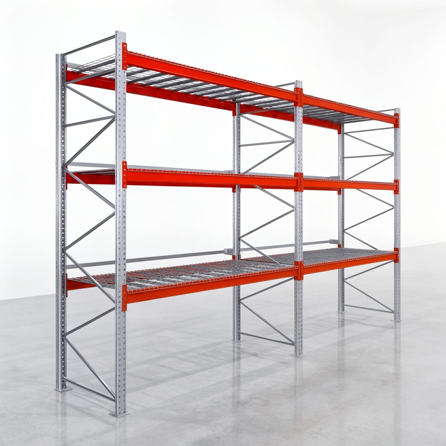 Palettenregale PRX 1000, Europalette, H: 3.600 mm, B: 5.700 mm, Palettengewicht: 750 kg, Palettenplätze: 24