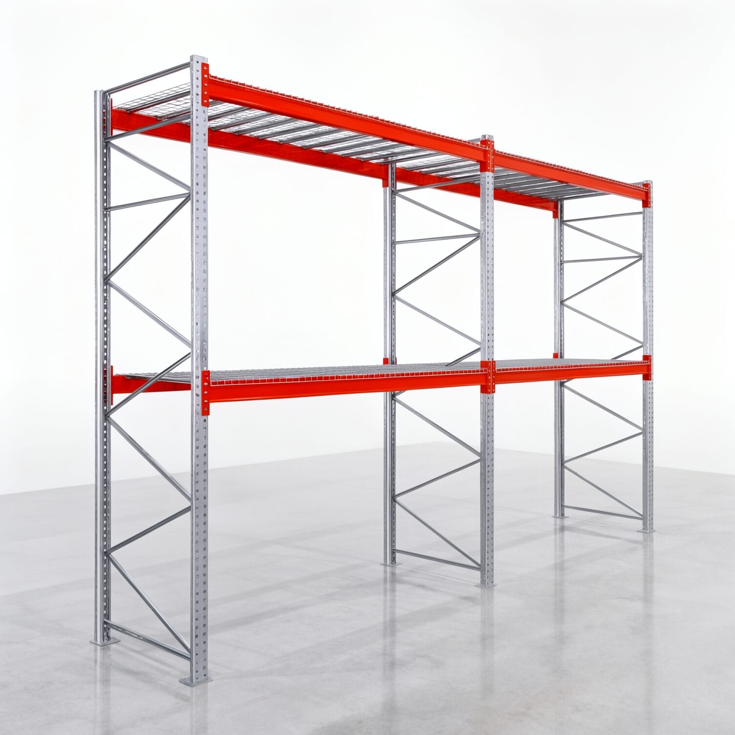 Palettenregale PRX 1000, Europalette, H: 3.600 mm, B: 5.700 mm, Palettengewicht: 500 kg, Palettenplätze: 18