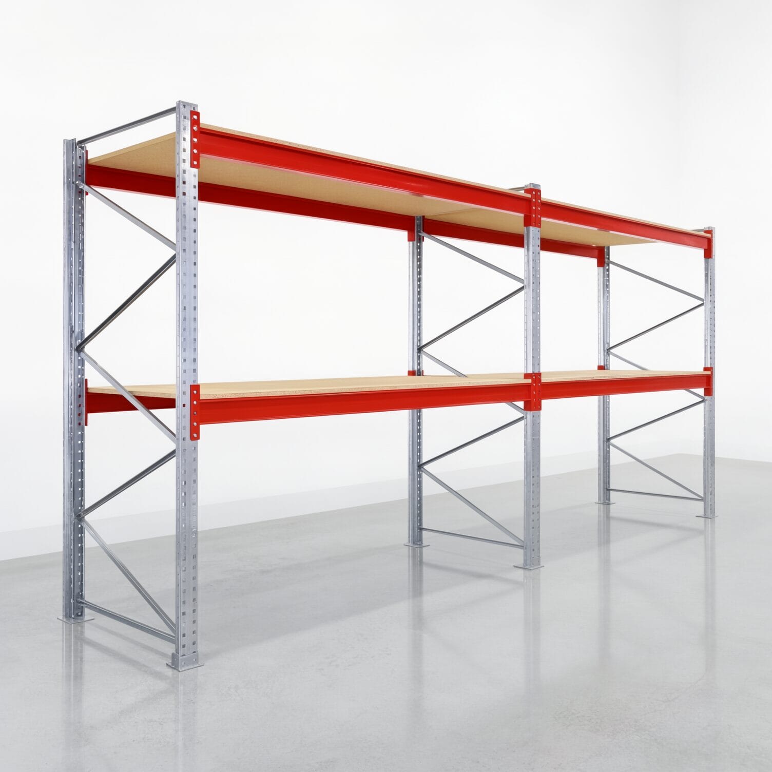 Palettenregale PRX 1000, Europalette, H: 2.600 mm, B: 5.700 mm, Palettengewicht: 500 kg, Palettenplätze: 18