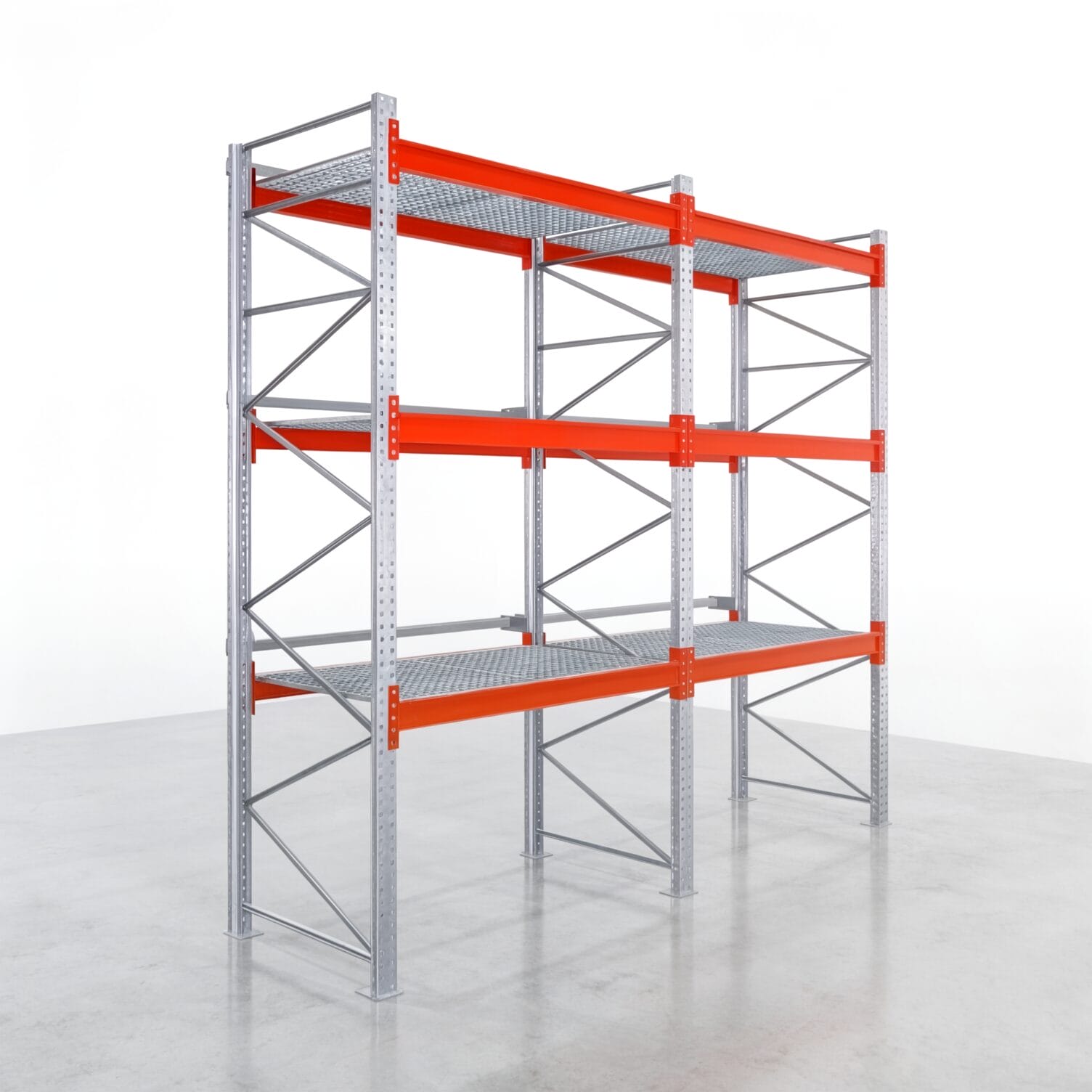 Palettenregale PRX 1000, Europalette, H: 3.600 mm, B: 3.900 mm, Palettengewicht: 1.000 kg, Palettenplätze: 16