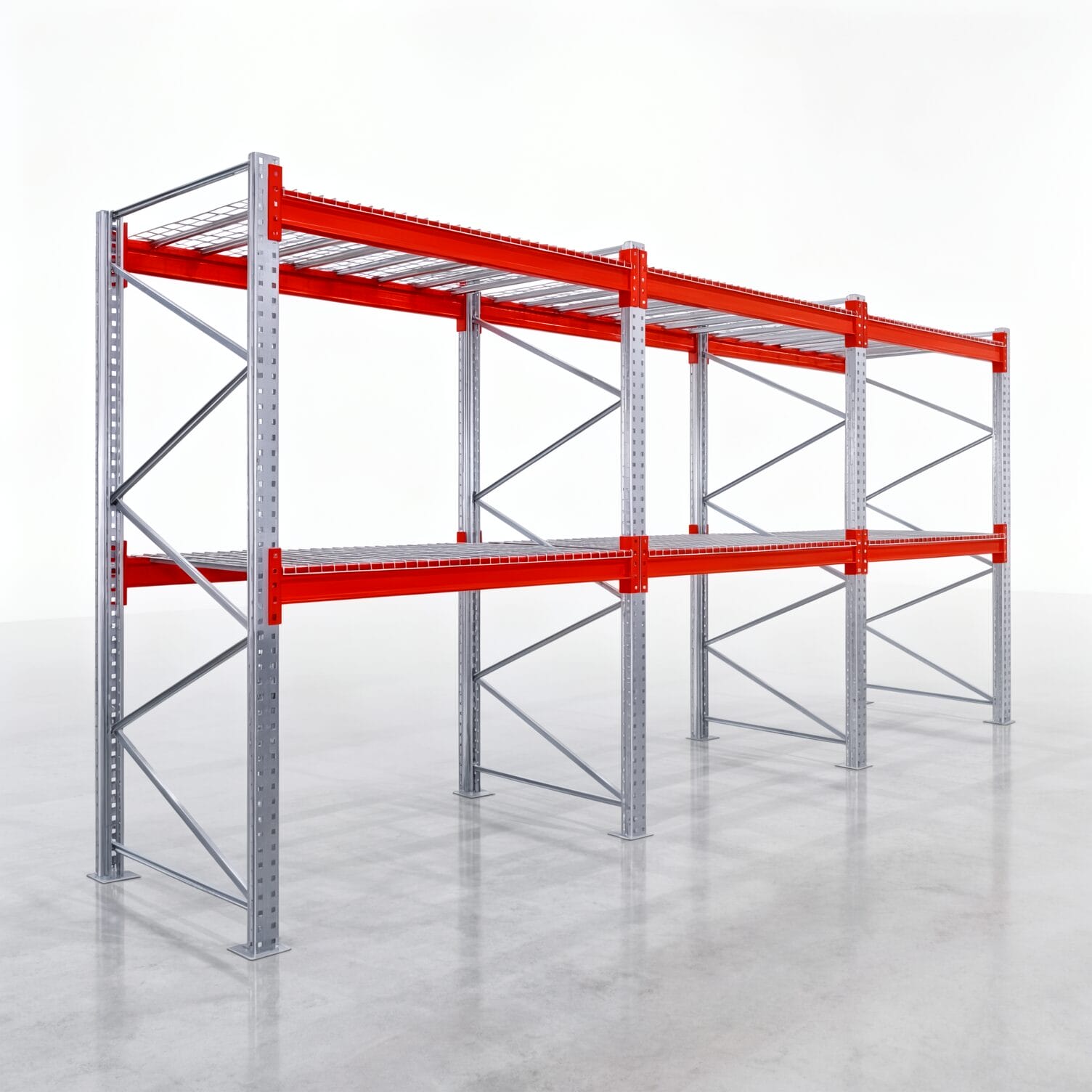 Palettenregale PRX 1000, Europalette, H: 2.600 mm, B: 5.800 mm, Palettengewicht: 1.000 kg, Palettenplätze: 18