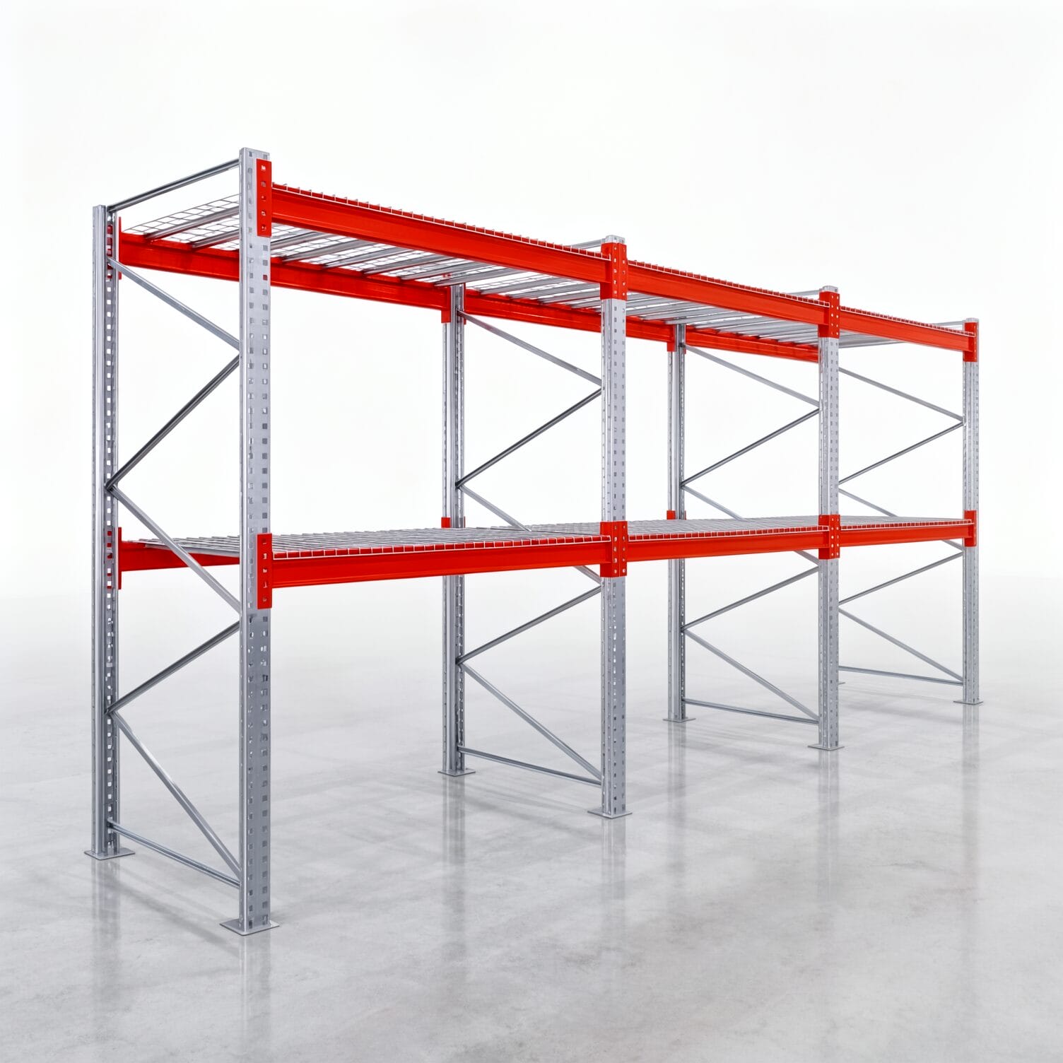 Palettenregale PRX 1000, Europalette, H: 2.600 mm, B: 5.800 mm, Palettengewicht: 500 kg, Palettenplätze: 18