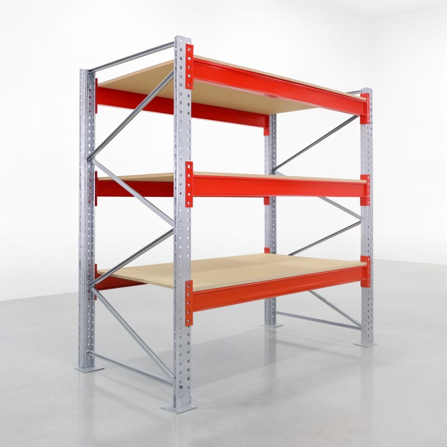 Palettenregale PRX 1000, Europalette, H: 2.100 mm, B: 2.000 mm, Palettengewicht: 750 kg, Palettenplätze: 8