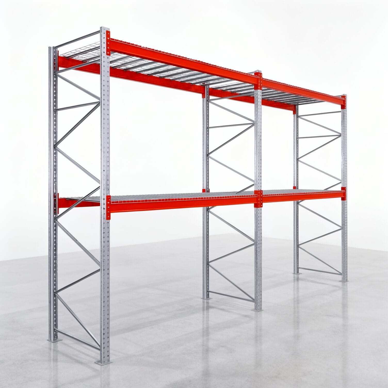 Palettenregale PRX 1000, Europalette, H: 3.600 mm, B: 5.700 mm, Palettengewicht: 500 kg, Palettenplätze: 18