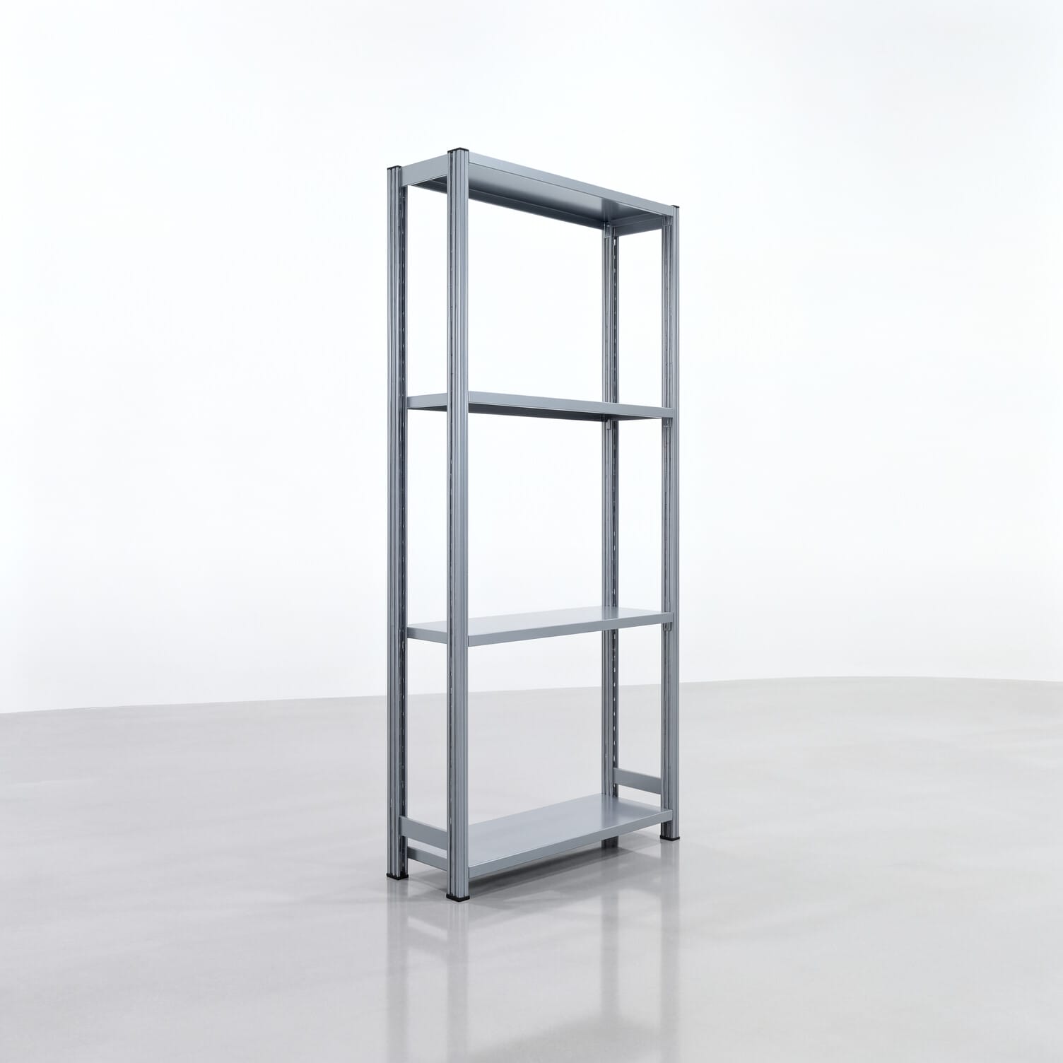 Fachbodenregal FBX 4000, H: 2.000 mm, B: 1.029 mm mm, T: 300 mm, Ebenen: 4