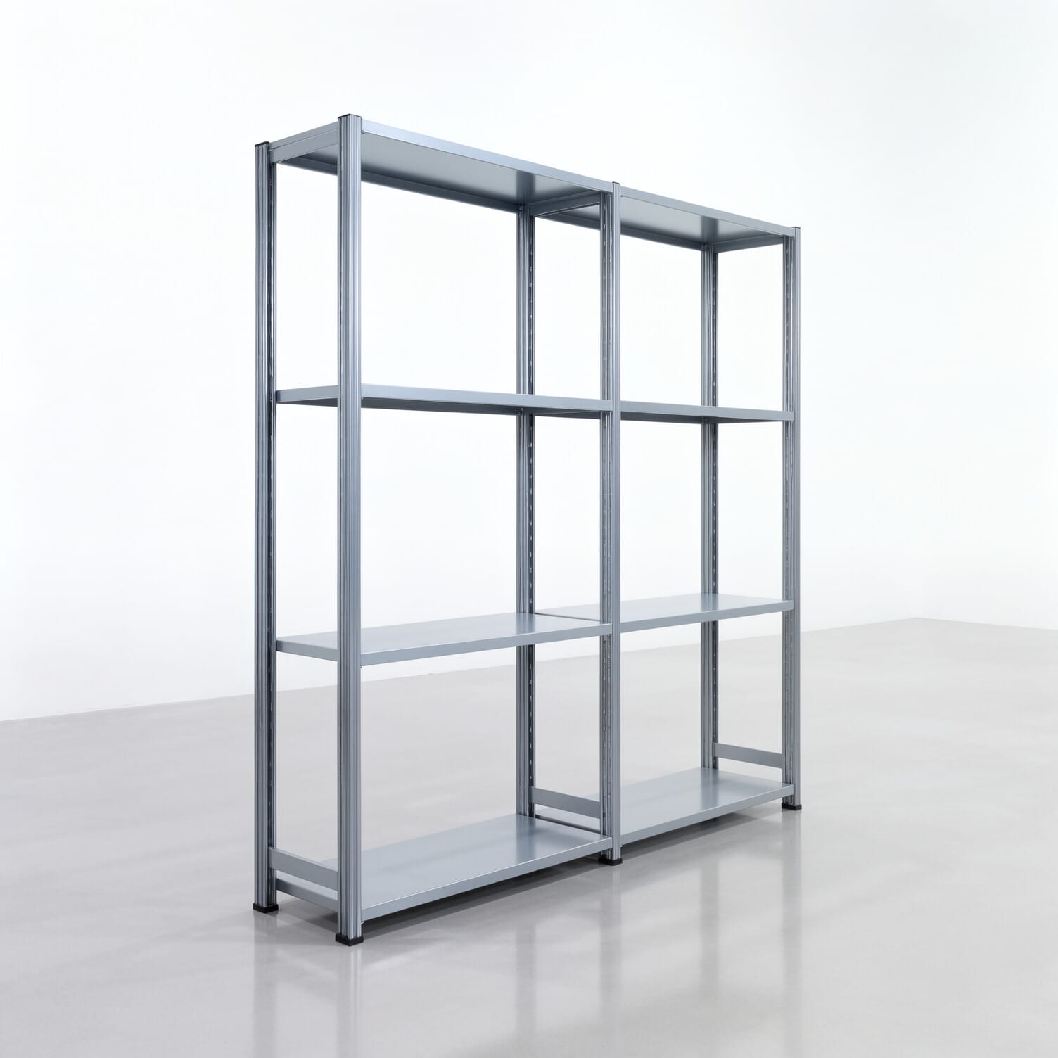 Fachbodenregal FBX 4000, H: 2.000 mm, B: 2.026 mm mm, T: 400 mm, Ebenen: 4