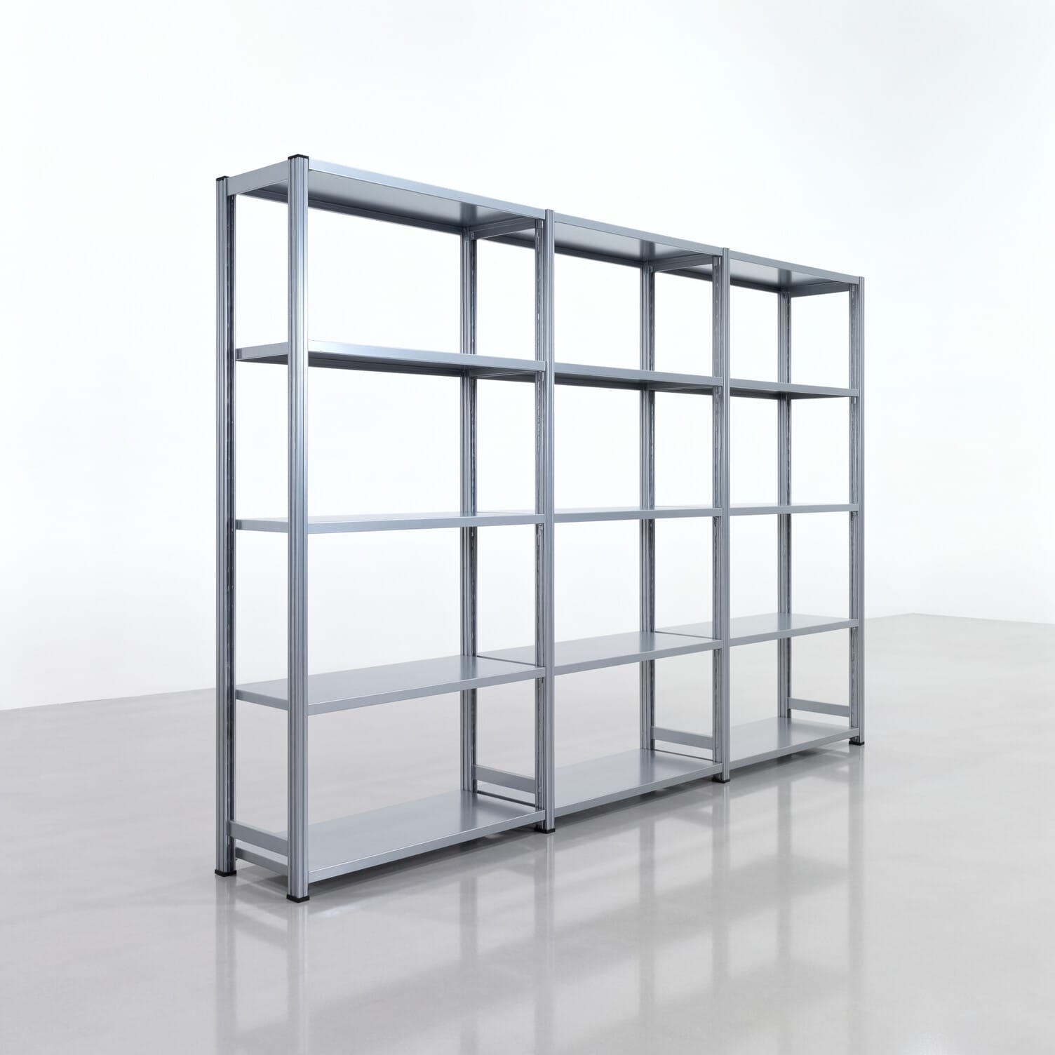 Fachbodenregal FBX 4000, H: 2.000 mm, B: 3.023 mm mm, T: 400 mm, Ebenen: 5