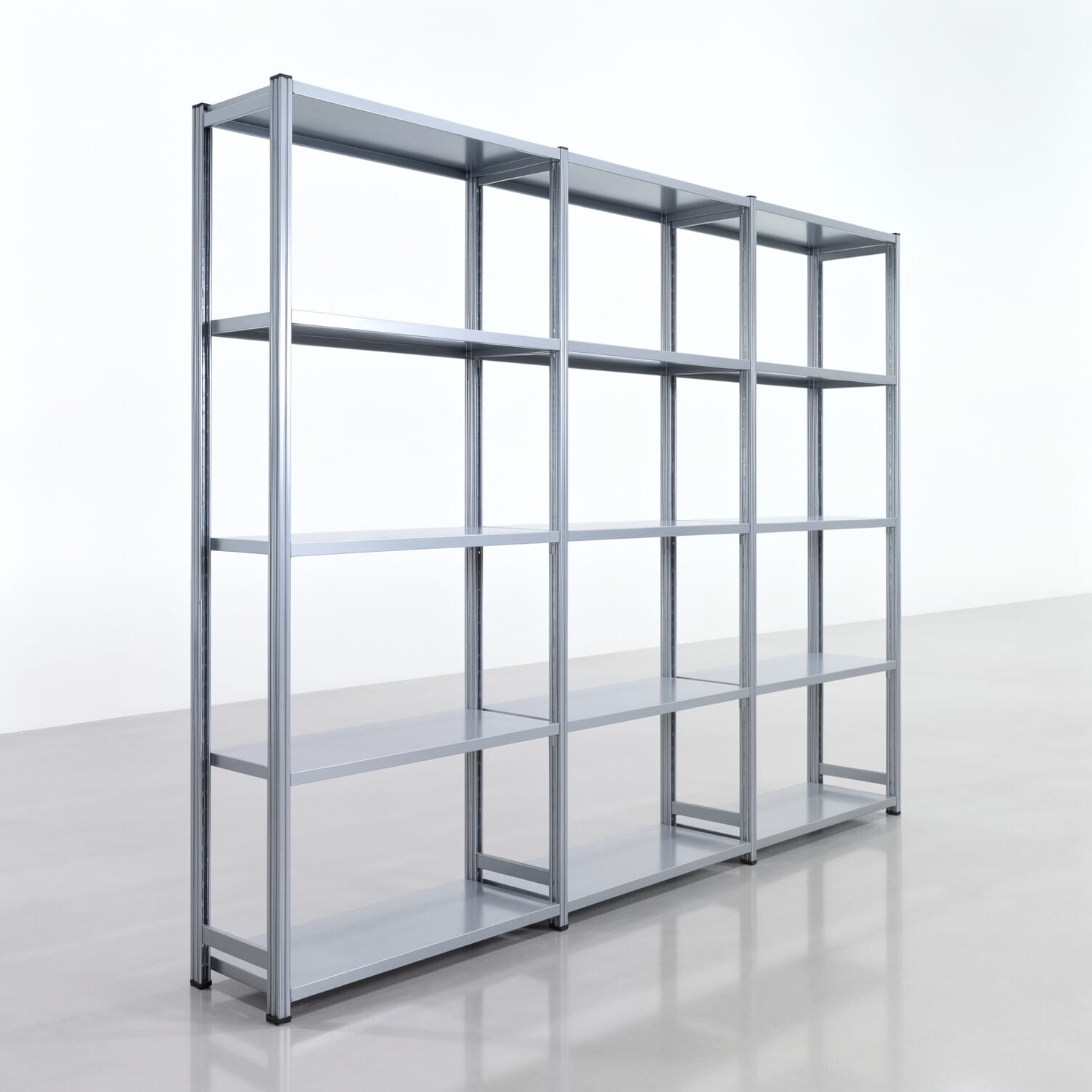 Fachbodenregal FBX 4000, H: 2.250 mm, B: 3.023 mm mm, T: 400 mm, Ebenen: 5