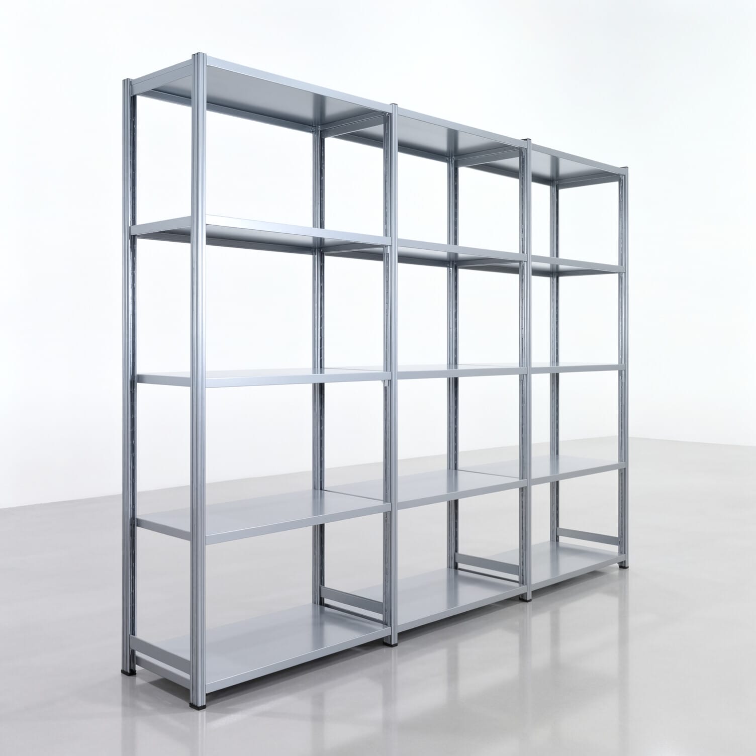 Fachbodenregal FBX 4000, H: 2.250 mm, B: 3.023 mm mm, T: 500 mm, Ebenen: 5