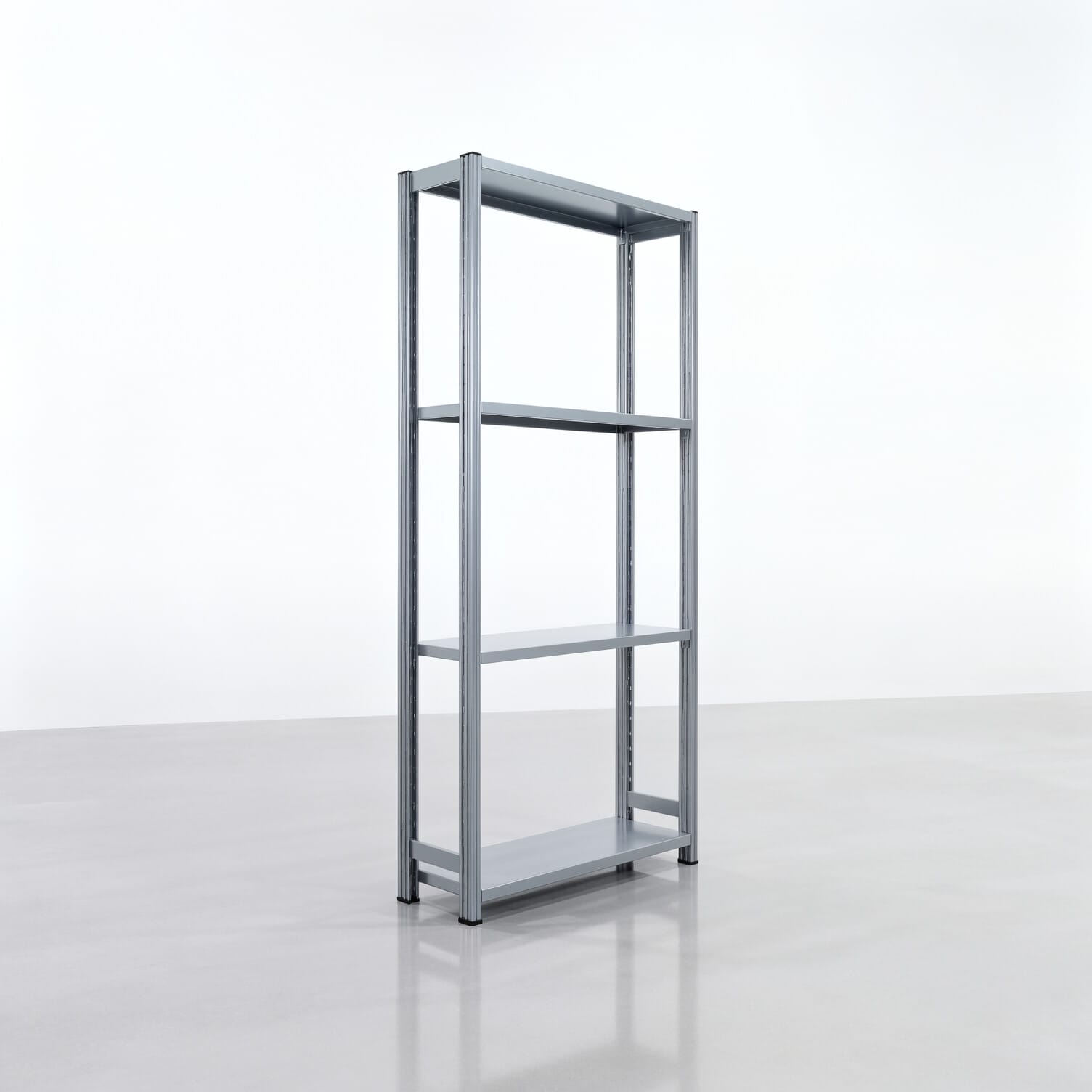 Fachbodenregal FBX 4000, H: 2.000 mm, B: 1.029 mm mm, T: 300 mm, Ebenen: 4