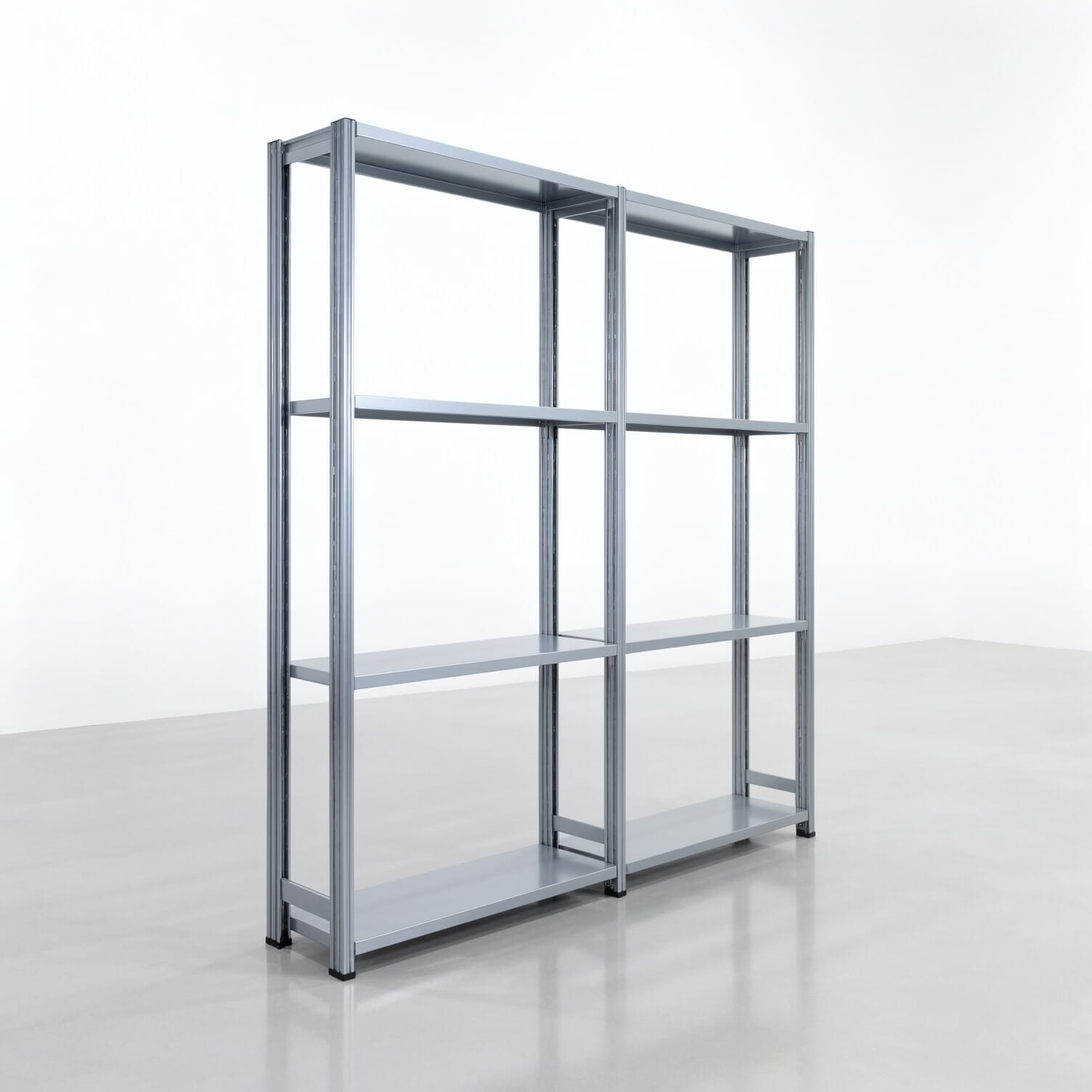 Fachbodenregal FBX 4000, H: 2.000 mm, B: 2.026 mm mm, T: 300 mm, Ebenen: 4