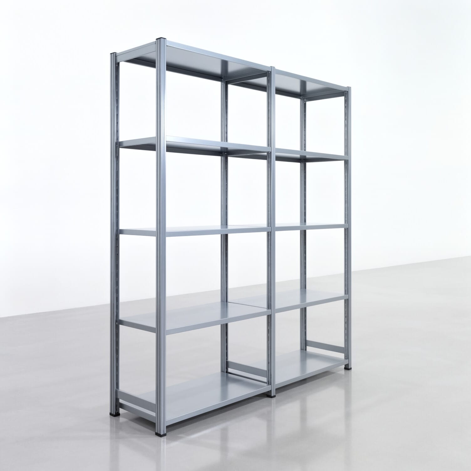 Fachbodenregal FBX 4000, H: 2.250 mm, B: 2.026 mm mm, T: 500 mm, Ebenen: 5