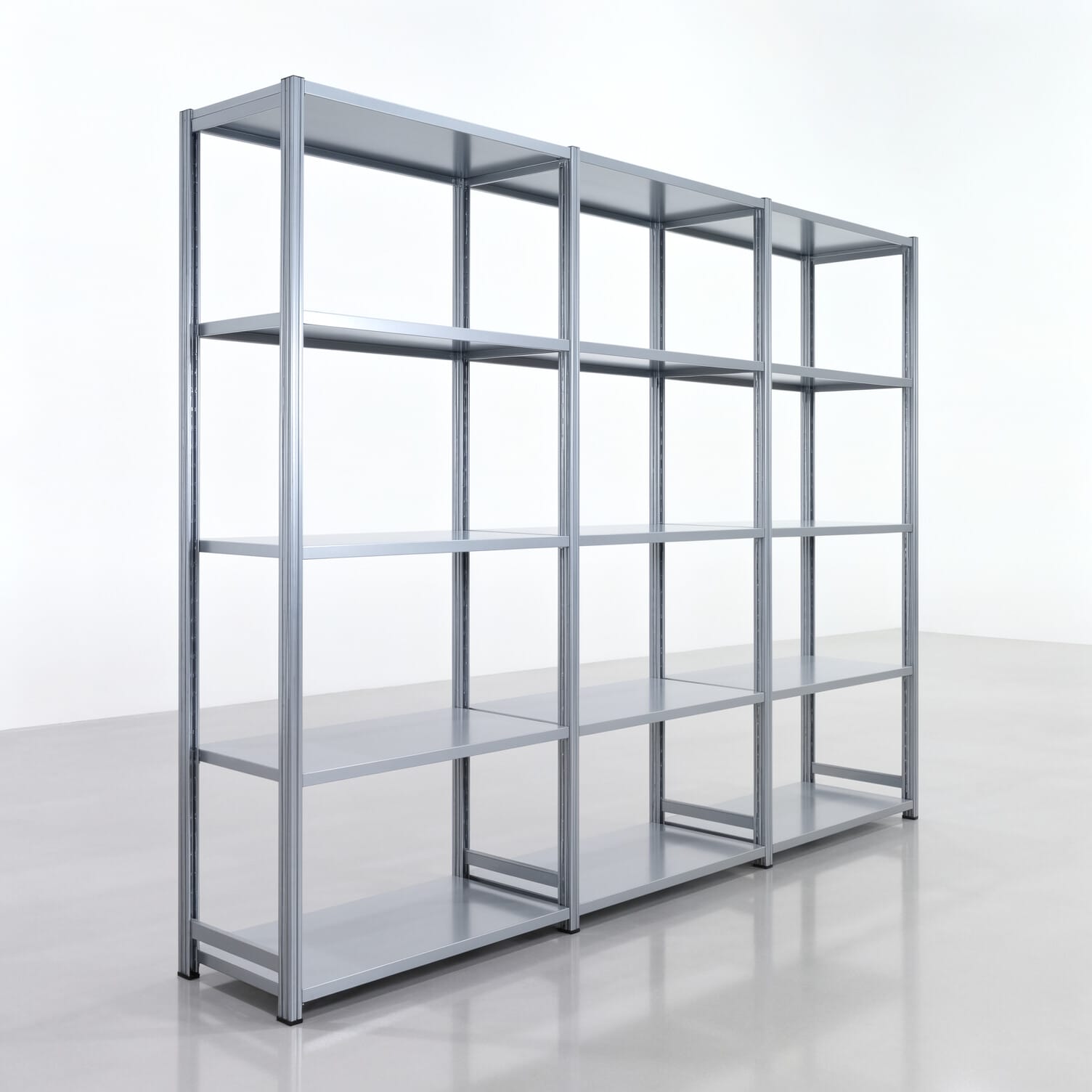 Fachbodenregal FBX 4000, H: 2.250 mm, B: 3.023 mm mm, T: 500 mm, Ebenen: 5